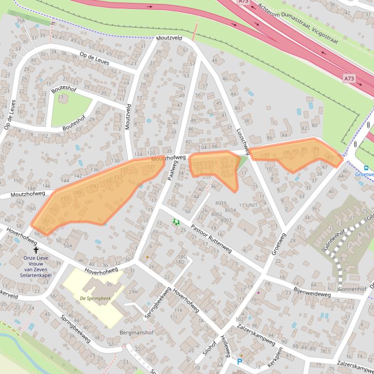 Kaart van postcodegebied 5926RA.