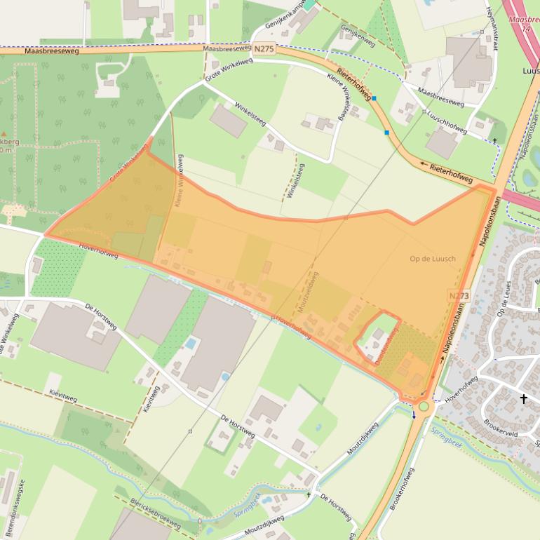 Kaart van postcodegebied 5926RE.