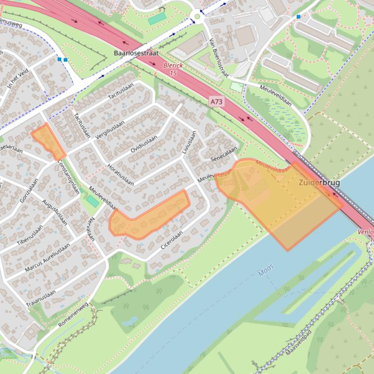 Kaart van postcodegebied 5926SC.
