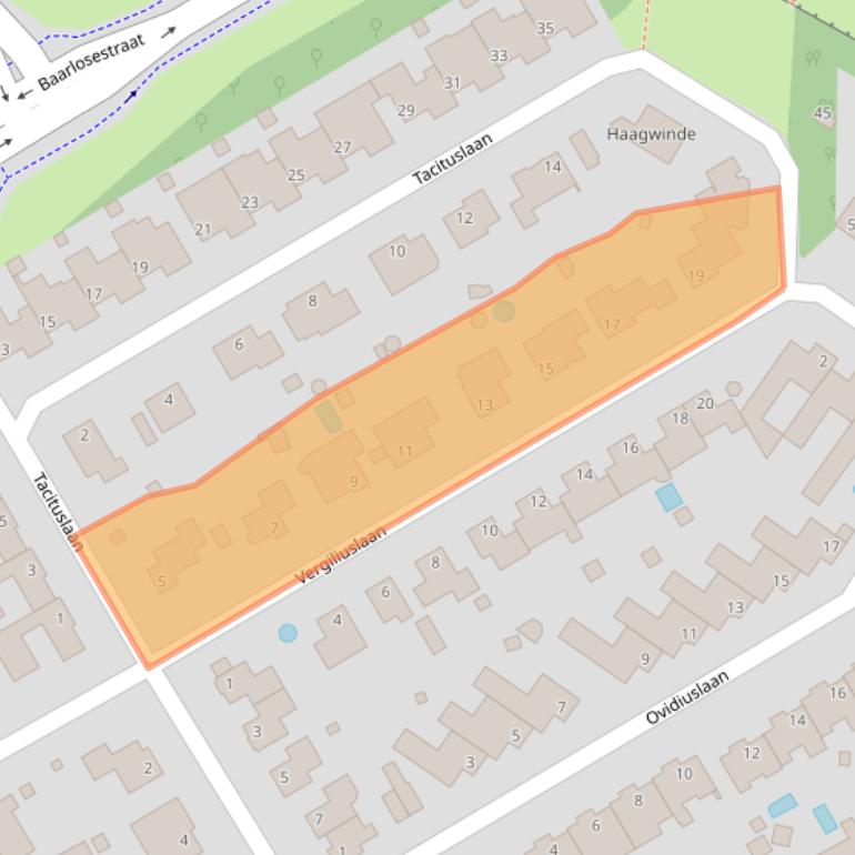 Kaart van postcodegebied 5926SN.