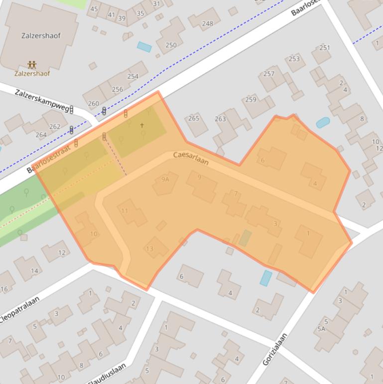 Kaart van postcodegebied 5926SV.