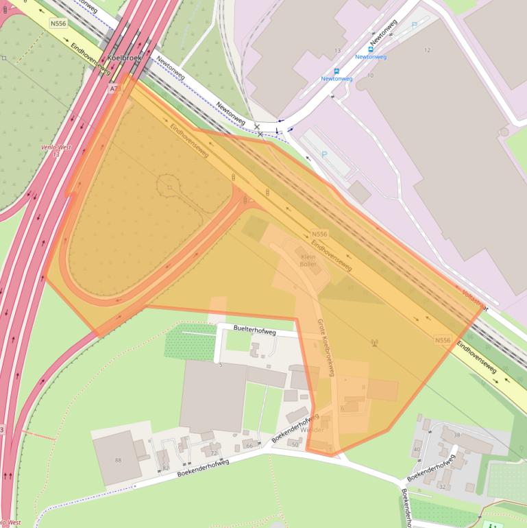 Kaart van postcodegebied 5927NH.
