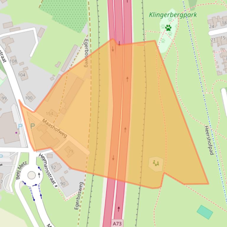 Kaart van postcodegebied 5927NV.