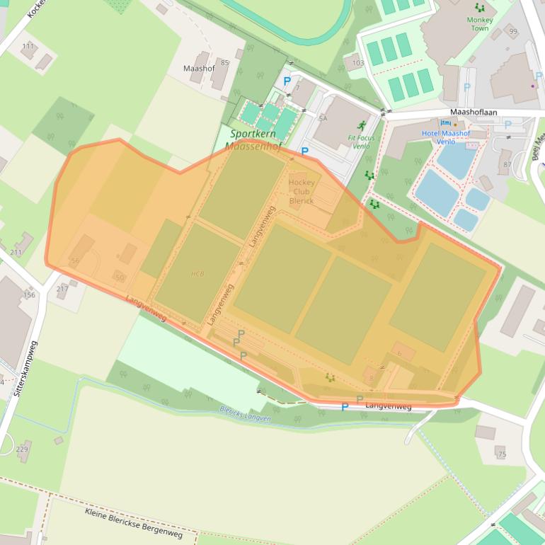 Kaart van postcodegebied 5927PC.
