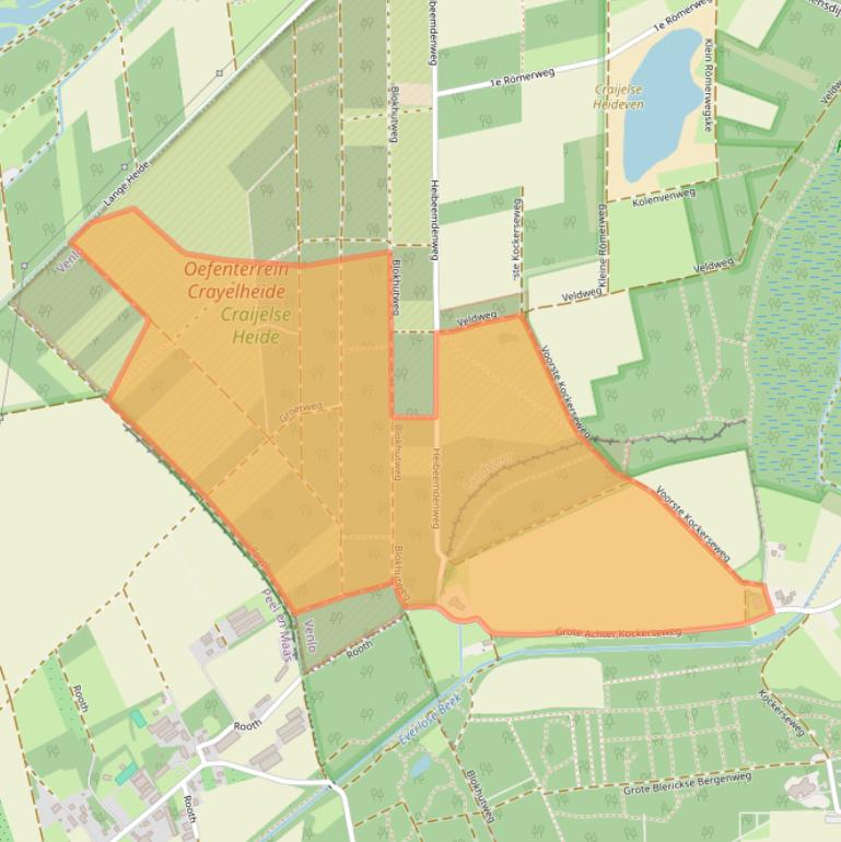 Kaart van postcodegebied 5927PJ.