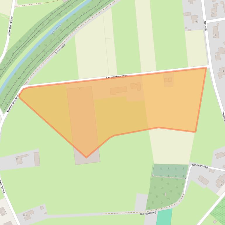 Kaart van postcodegebied 5927PM.