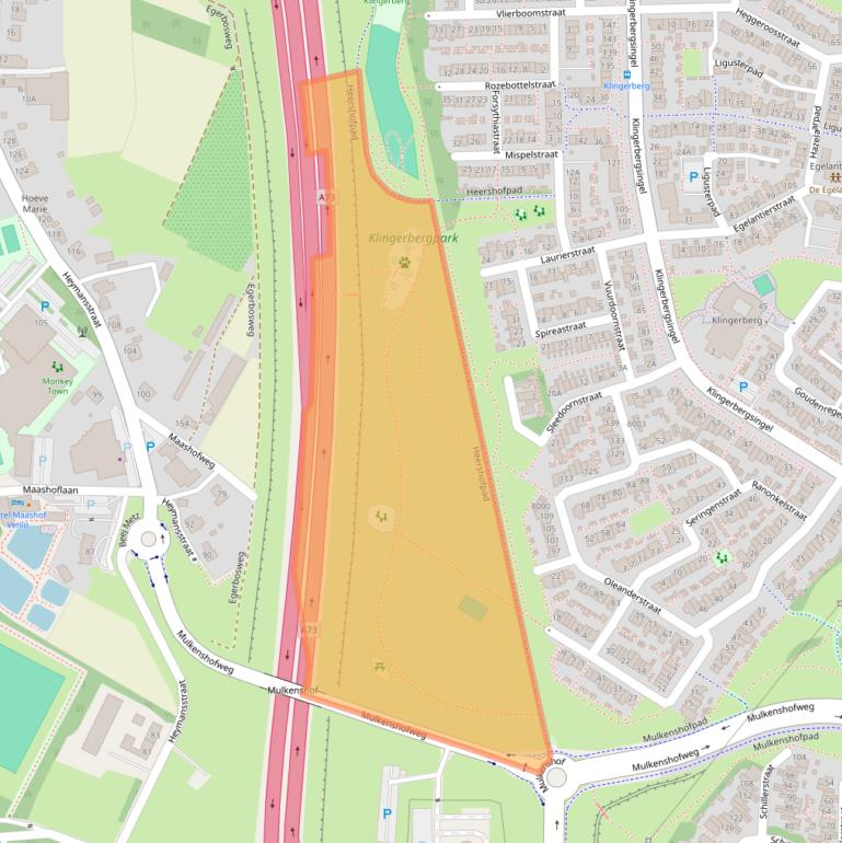 Kaart van postcodegebied 5927PT.
