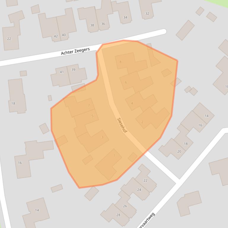 Kaart van postcodegebied 5927RZ.