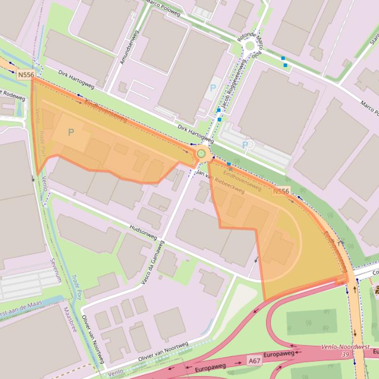 Kaart van postcodegebied 5928LG.