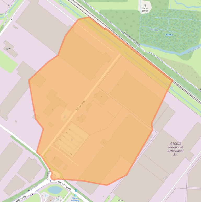 Kaart van postcodegebied 5928LH.