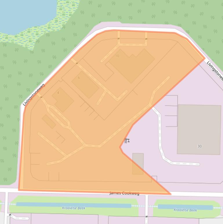 Kaart van postcodegebied 5928LP.