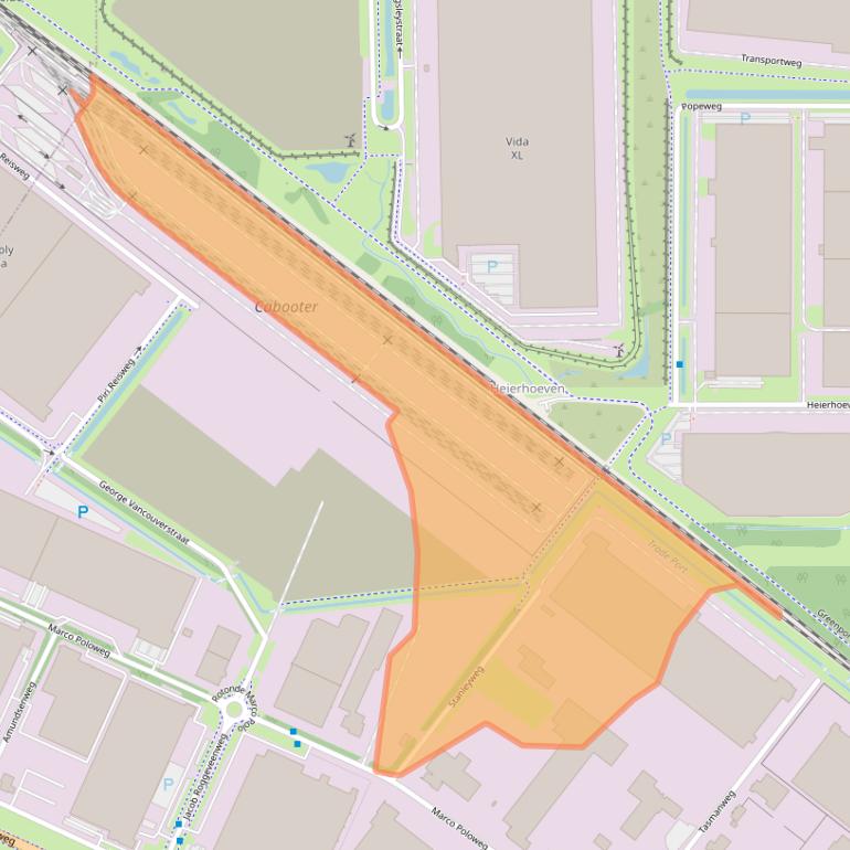 Kaart van postcodegebied 5928LR.