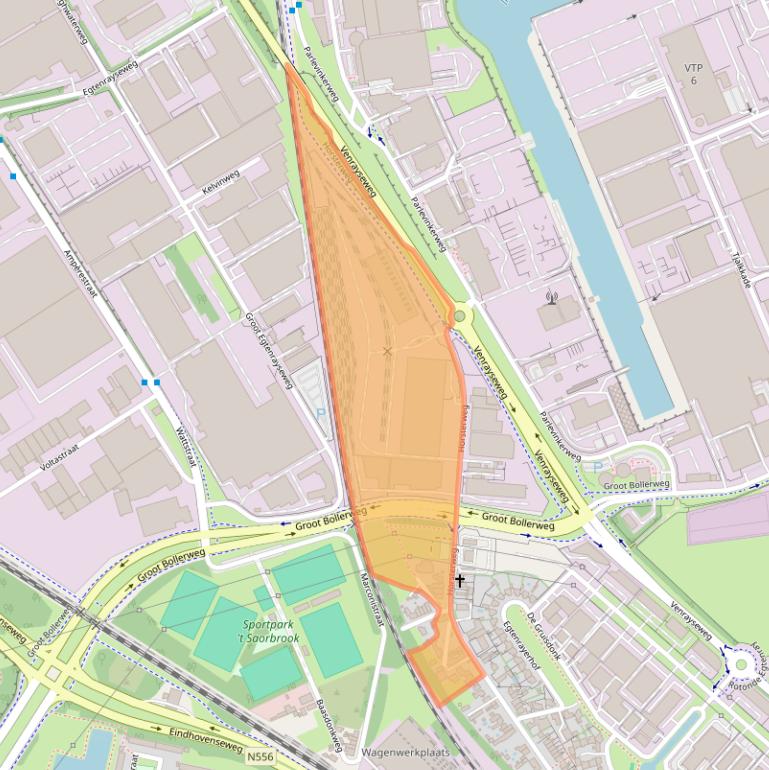 Kaart van postcodegebied 5928ND.