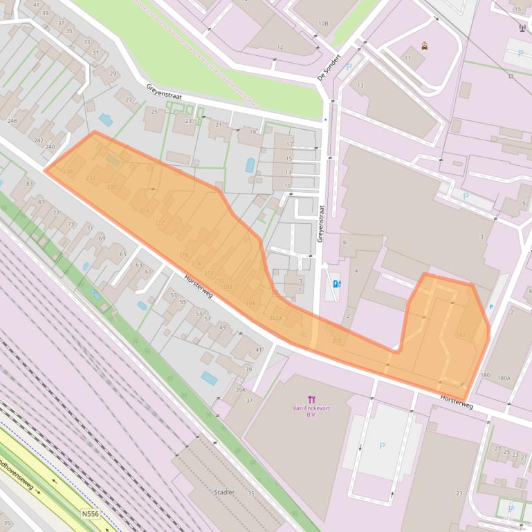 Kaart van postcodegebied 5928NG.