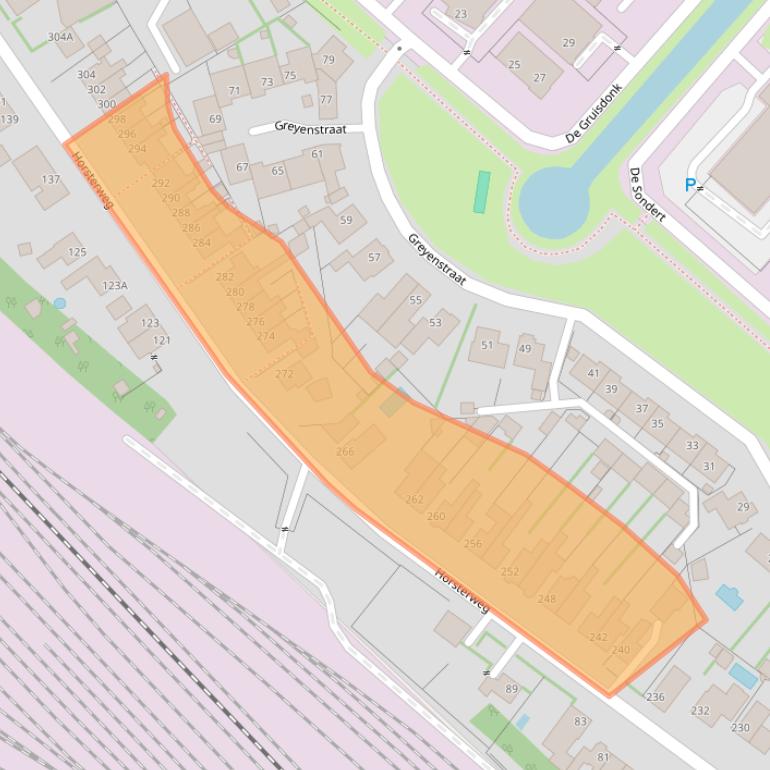 Kaart van postcodegebied 5928NH.