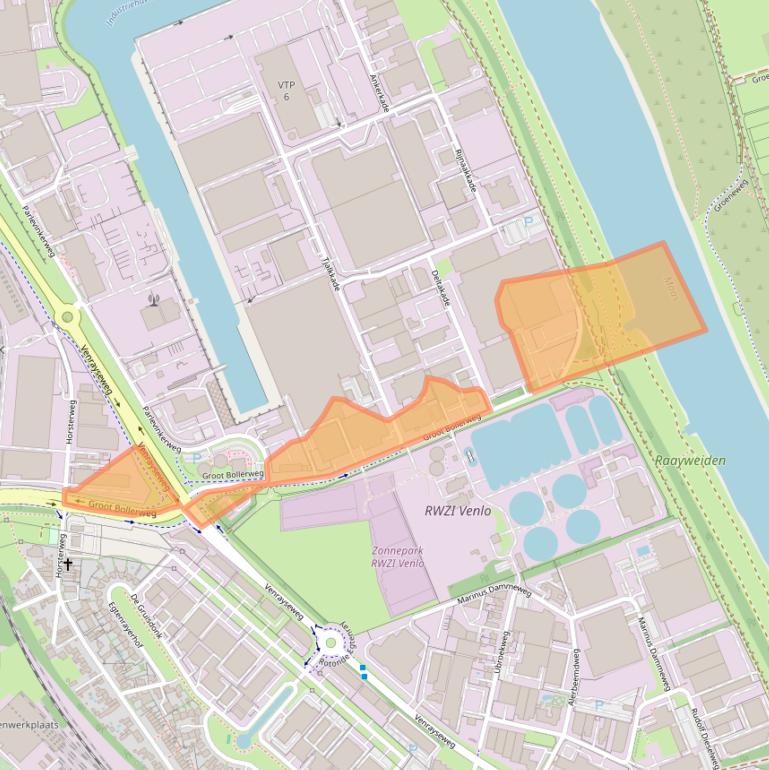 Kaart van postcodegebied 5928NS.