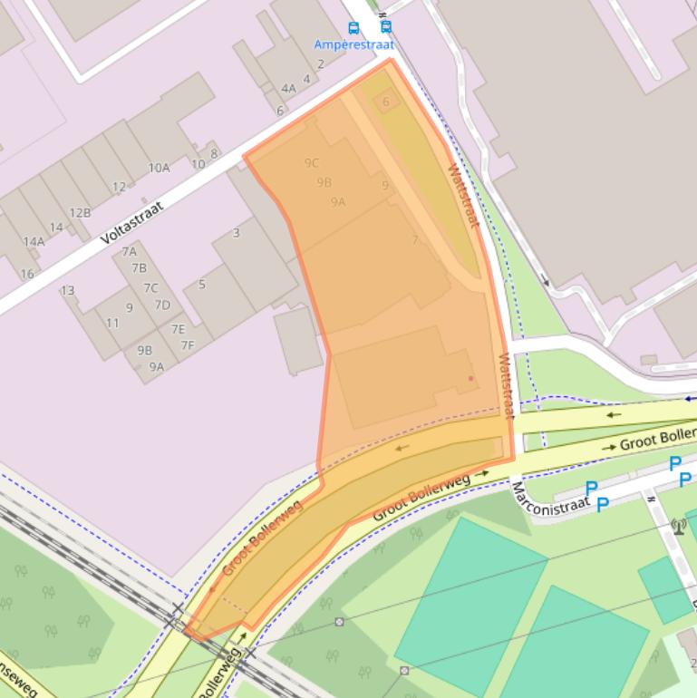 Kaart van postcodegebied 5928PB.