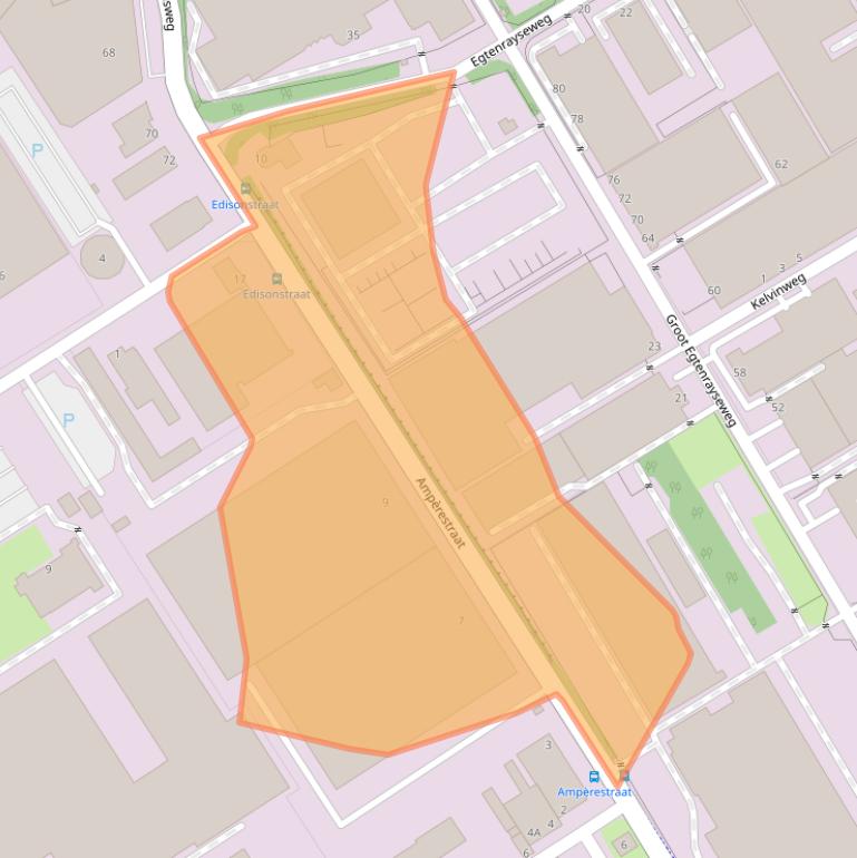 Kaart van postcodegebied 5928PE.