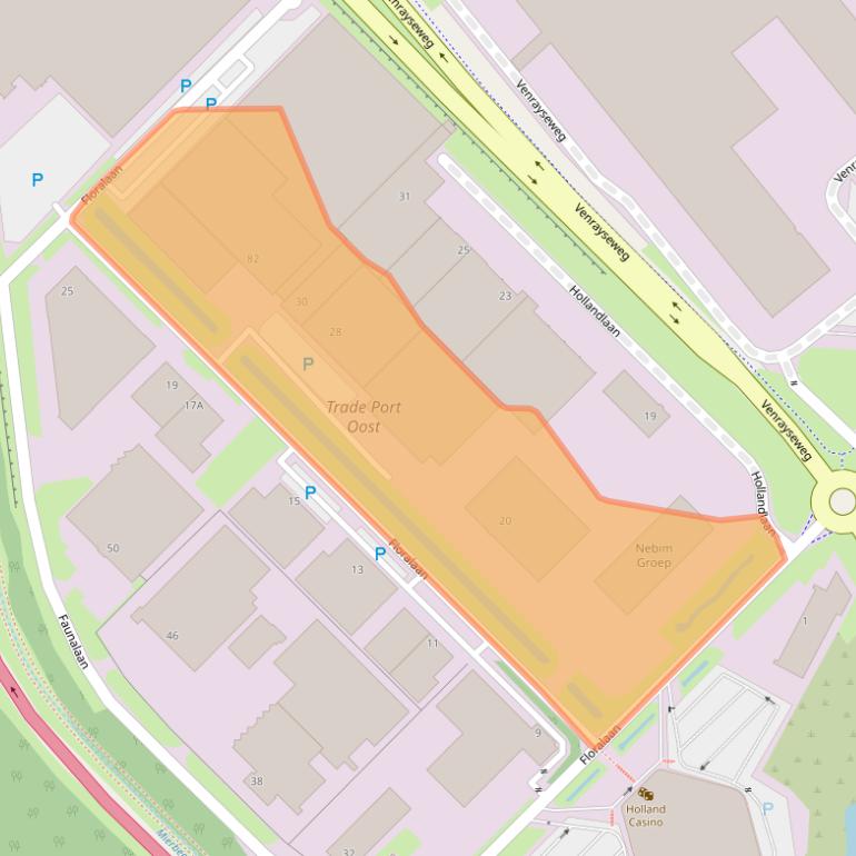 Kaart van postcodegebied 5928RB.