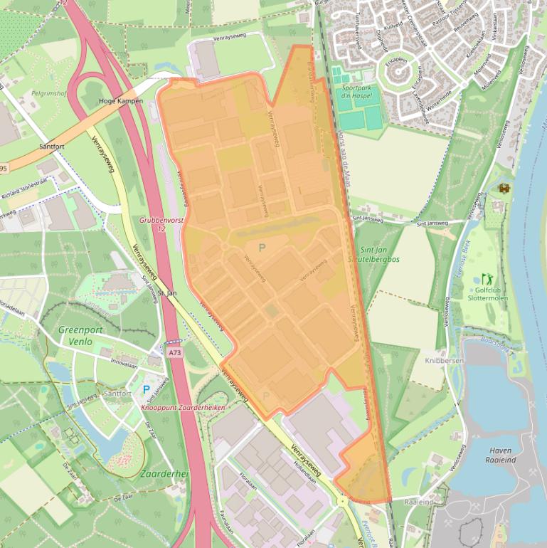 Kaart van postcodegebied 5928RH.