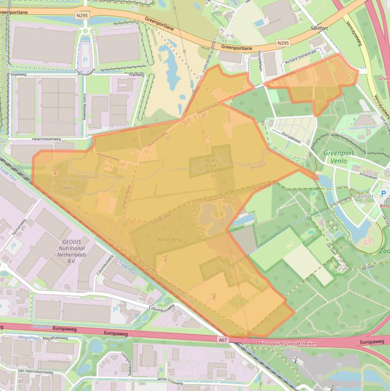 Kaart van postcodegebied 5928RM.