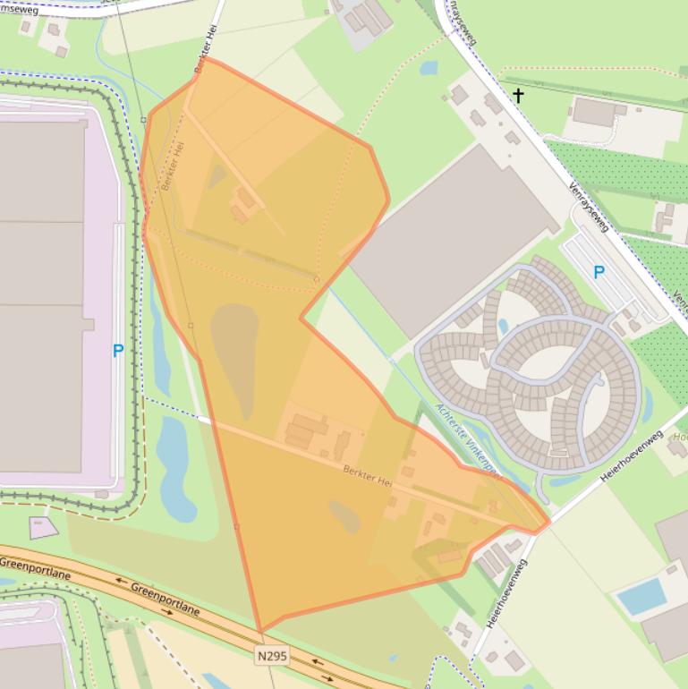 Kaart van postcodegebied 5928RR.