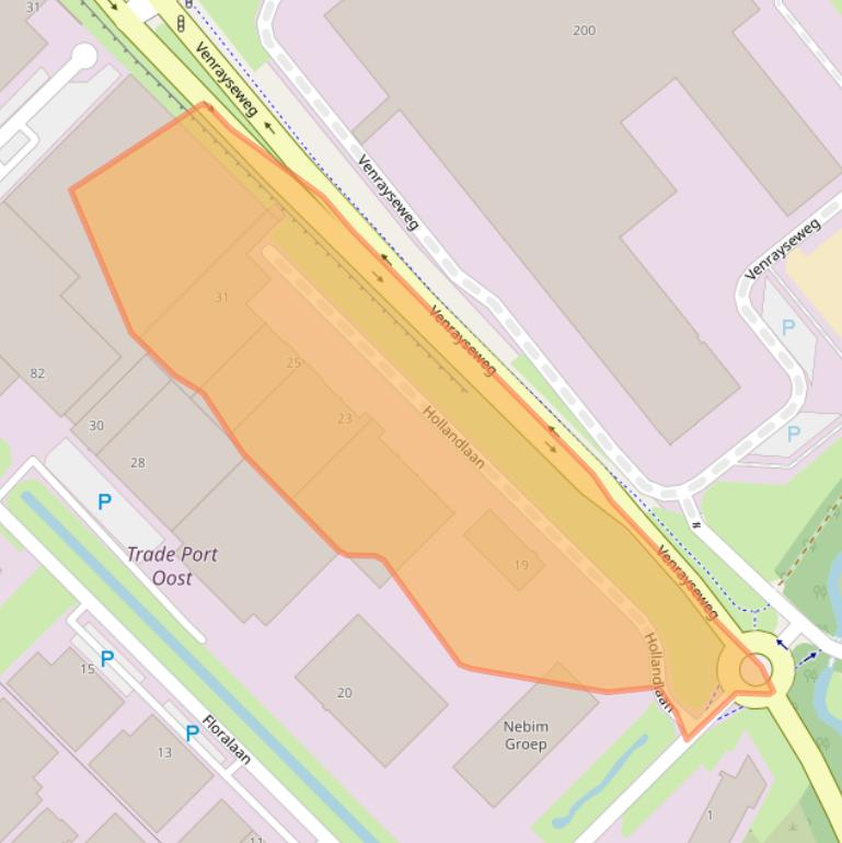 Kaart van postcodegebied 5928RX.