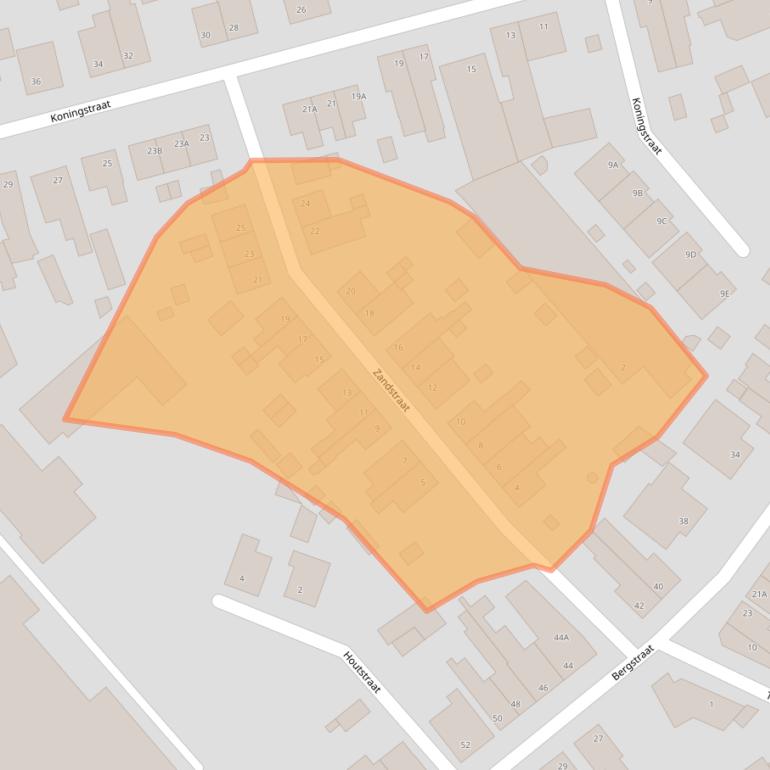 Kaart van postcodegebied 5931CA.