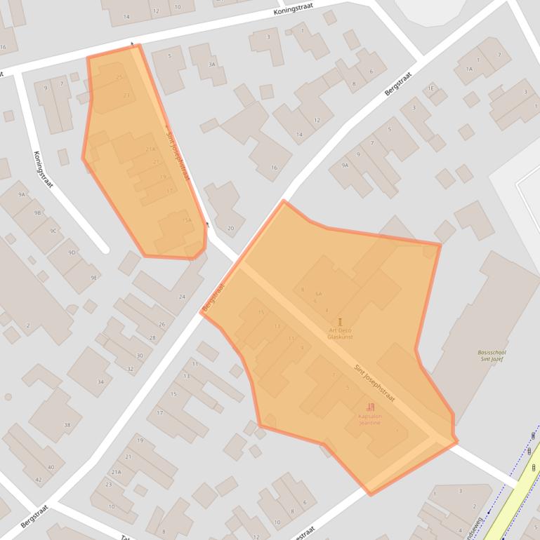 Kaart van postcodegebied 5931CB.