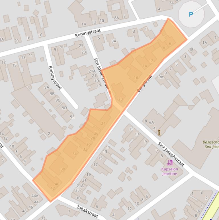 Kaart van postcodegebied 5931CD.