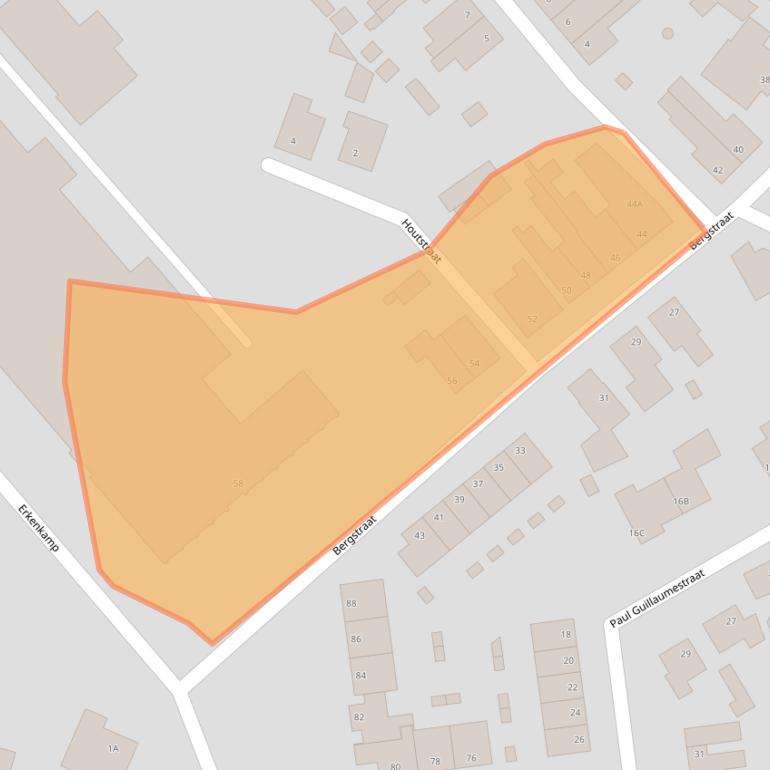 Kaart van postcodegebied 5931CE.