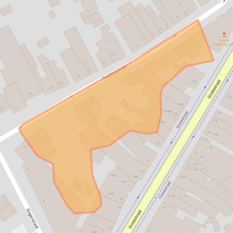 Kaart van postcodegebied 5931EM.