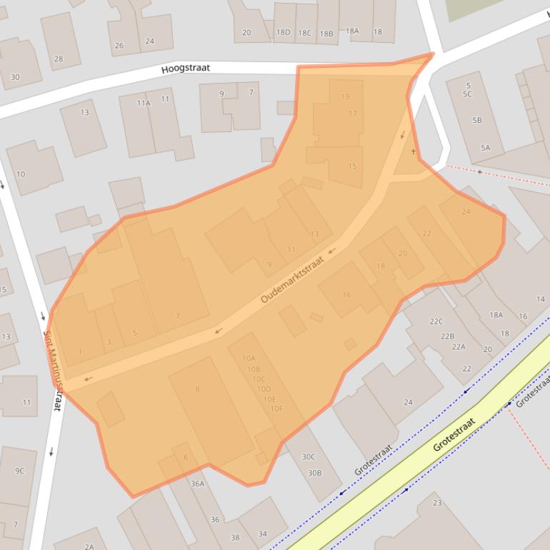 Kaart van postcodegebied 5931GL.