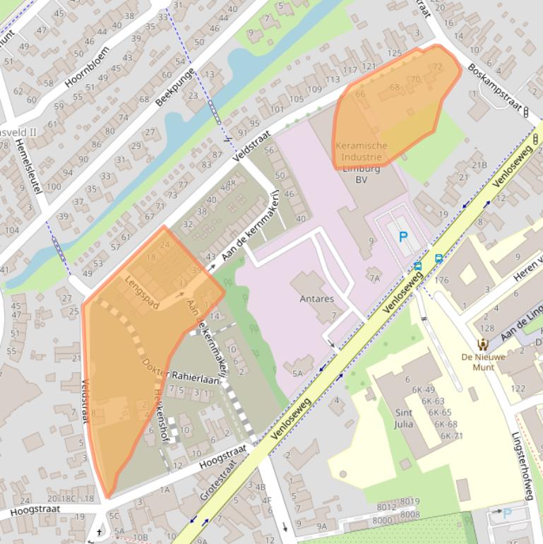 Kaart van postcodegebied 5931GN.