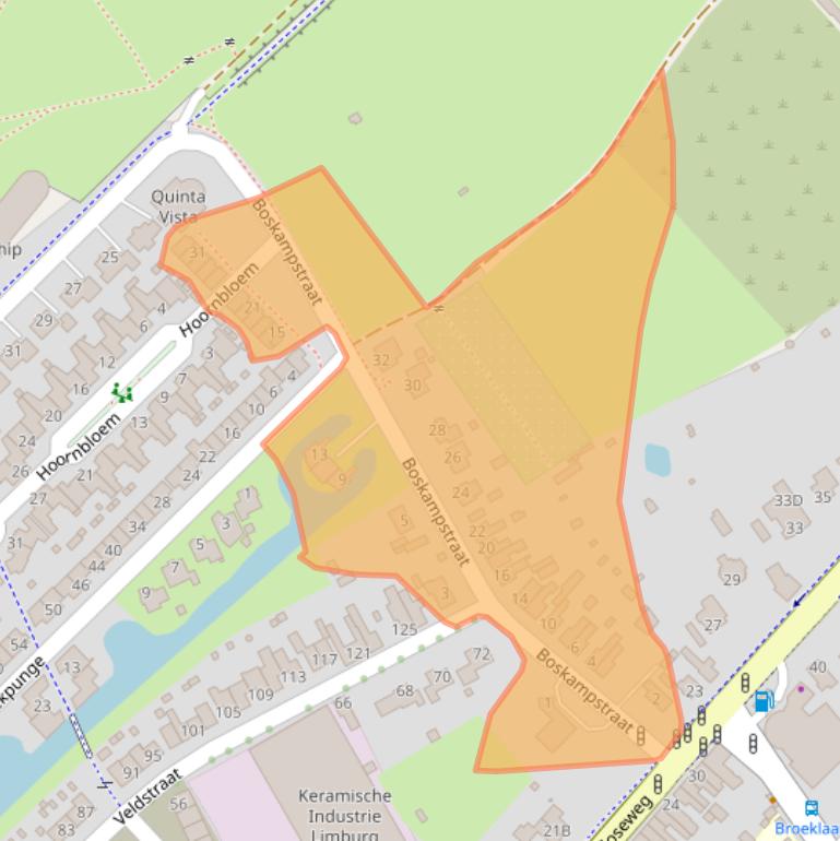 Kaart van postcodegebied 5931GP.