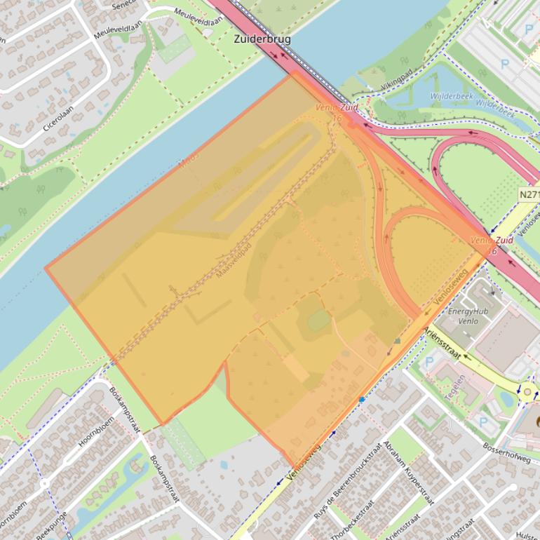 Kaart van postcodegebied 5931GS.