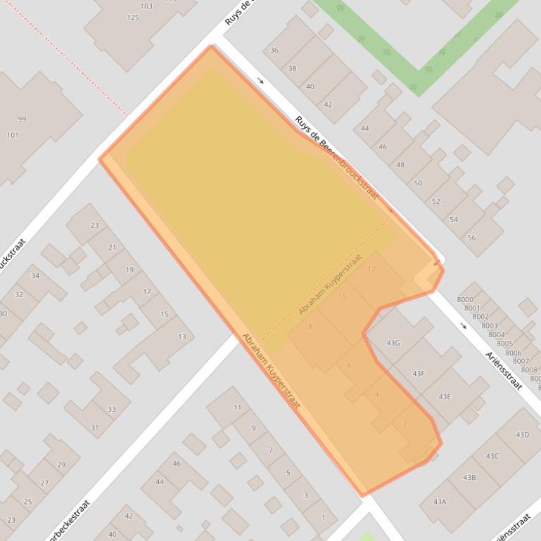 Kaart van postcodegebied 5931HH.