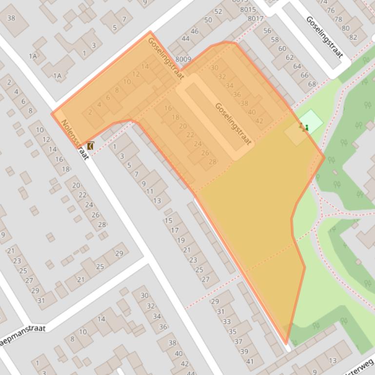 Kaart van postcodegebied 5931HS.