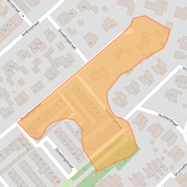 Kaart van postcodegebied 5931HV.
