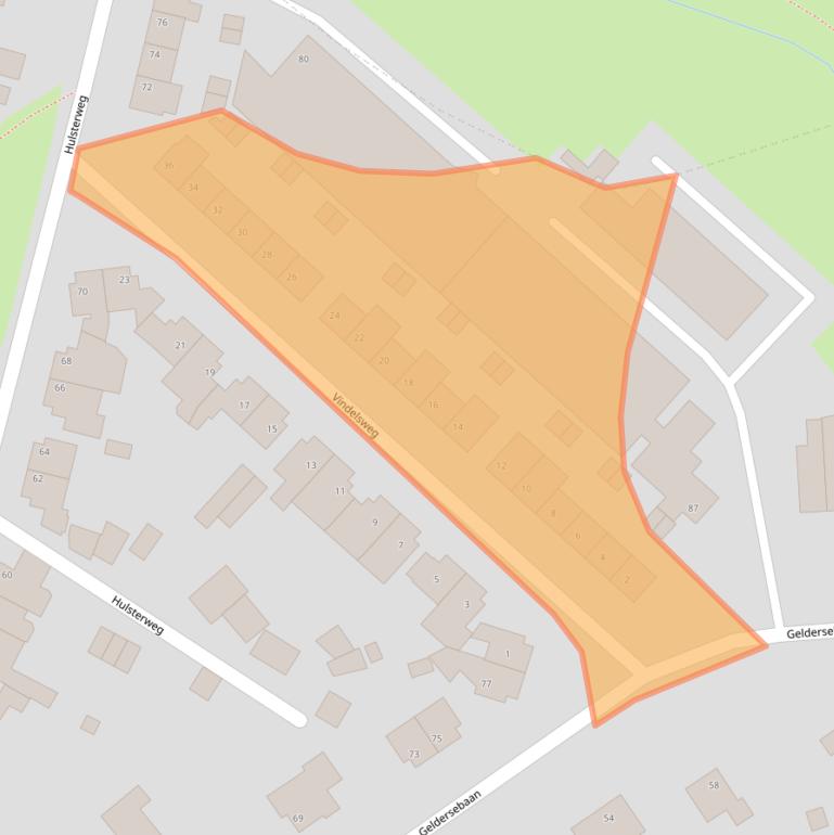 Kaart van postcodegebied 5931JK.