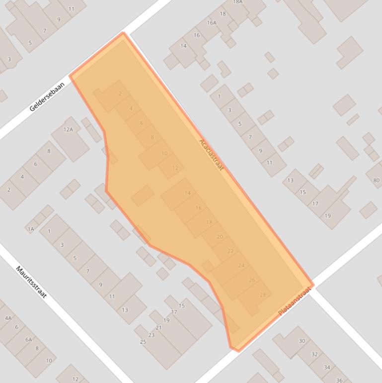 Kaart van postcodegebied 5931JT.