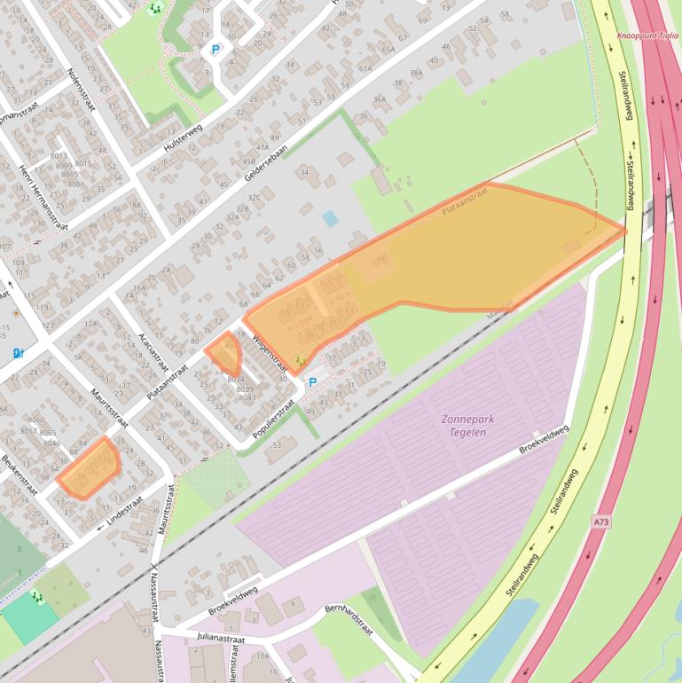 Kaart van postcodegebied 5931KH.