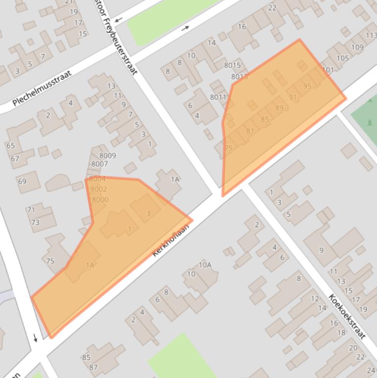 Kaart van postcodegebied 5931LK.