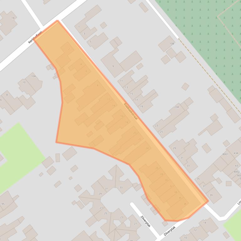 Kaart van postcodegebied 5931LR.