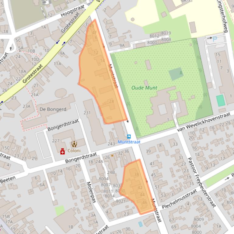 Kaart van postcodegebied 5931LV.