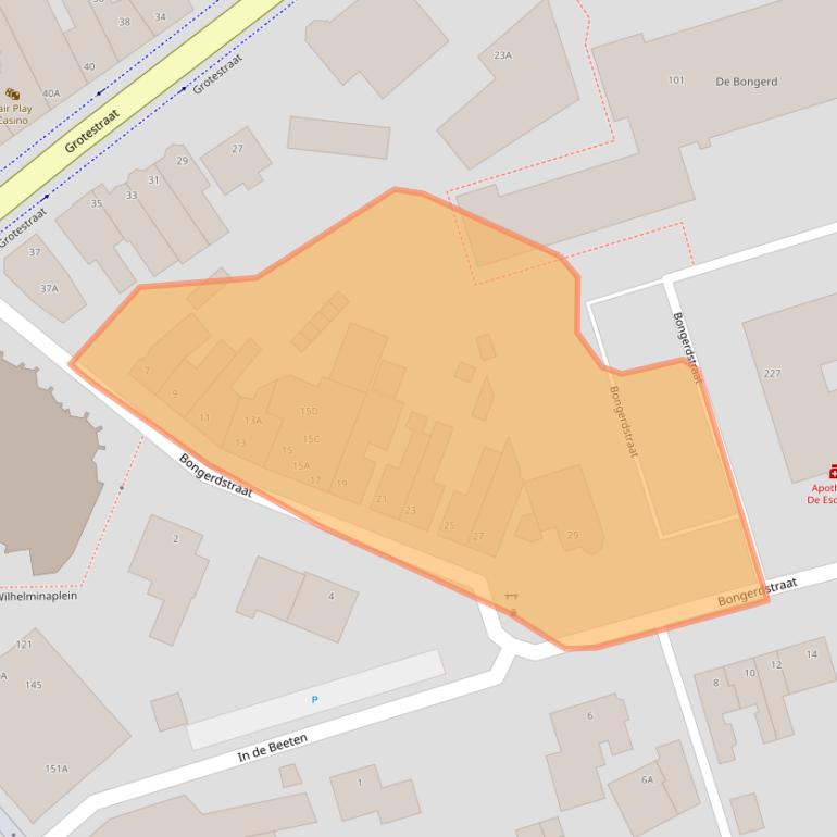 Kaart van postcodegebied 5931NA.