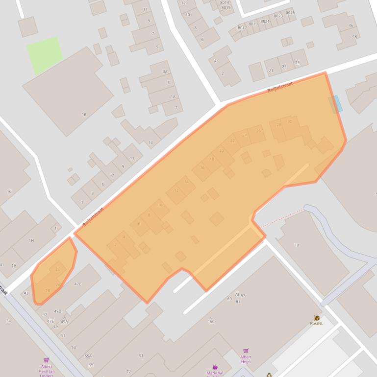 Kaart van postcodegebied 5931NK.