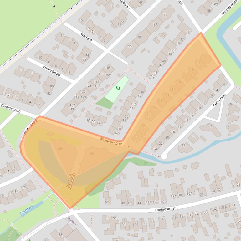 Kaart van postcodegebied 5931SE.