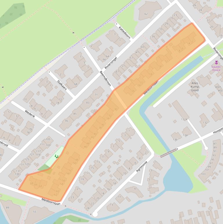 Kaart van postcodegebied 5931SG.