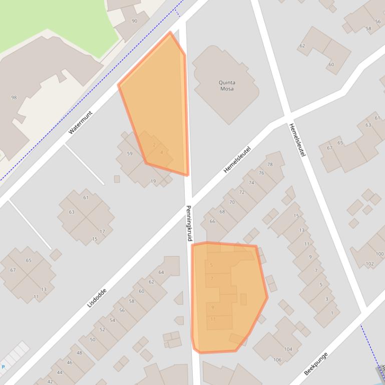 Kaart van postcodegebied 5931TH.